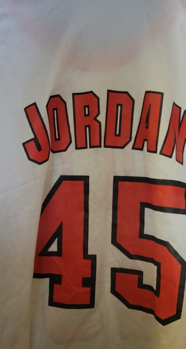 シカゴ・ブルズ ジョーダン 45 ジャージ Michael Jordan #45 Chicago Bulls NBA Home White Champion