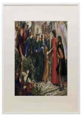 Rossetti Dante Gabriel Beatrice Meeting Dante At A Wedding Feast Denies Him Her