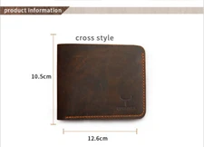 Business Fashion Men Retro Short Wallet  | ShopDecimals