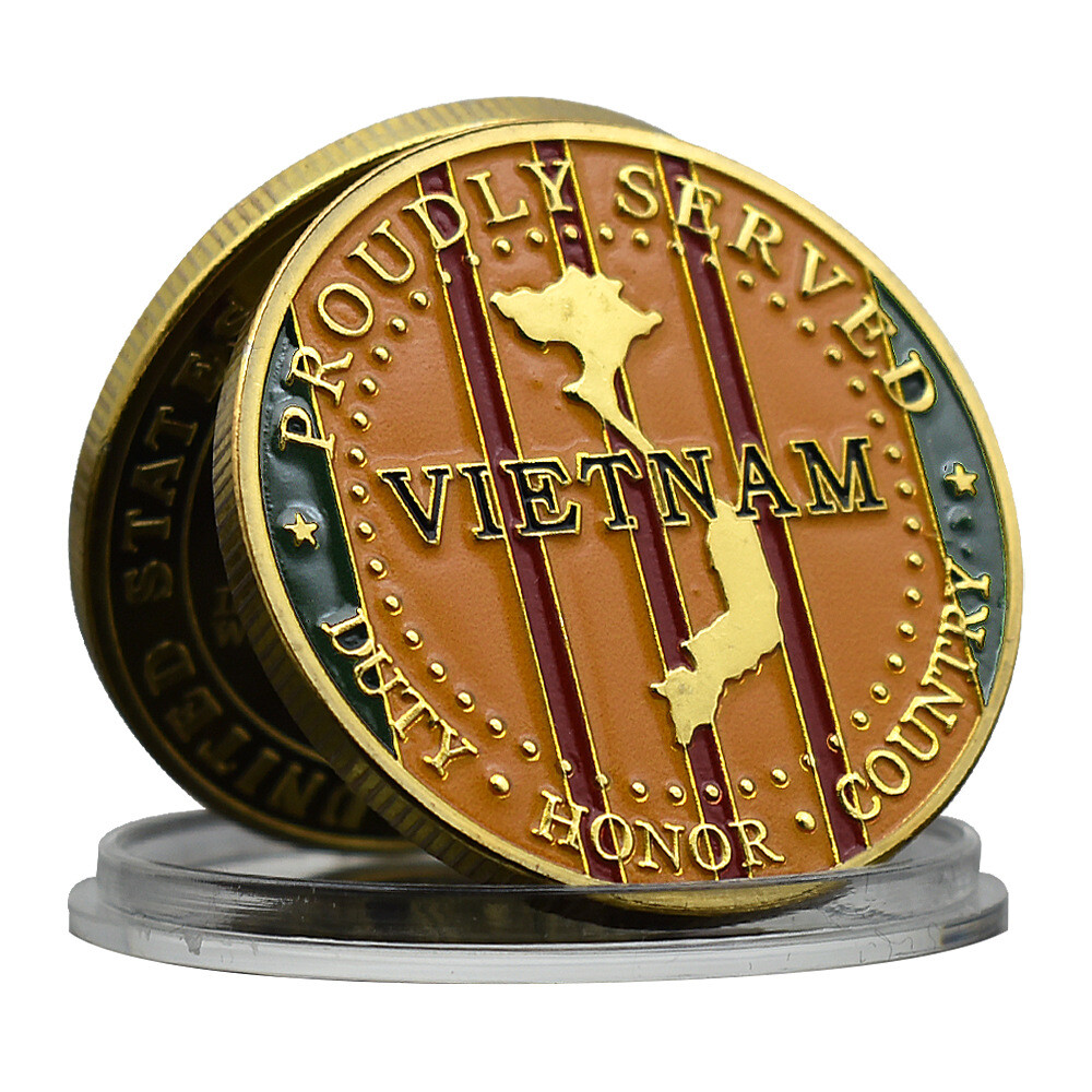 US Collection Medal Vietnam Gift Marine Gold War Memorial Military Corps Coin