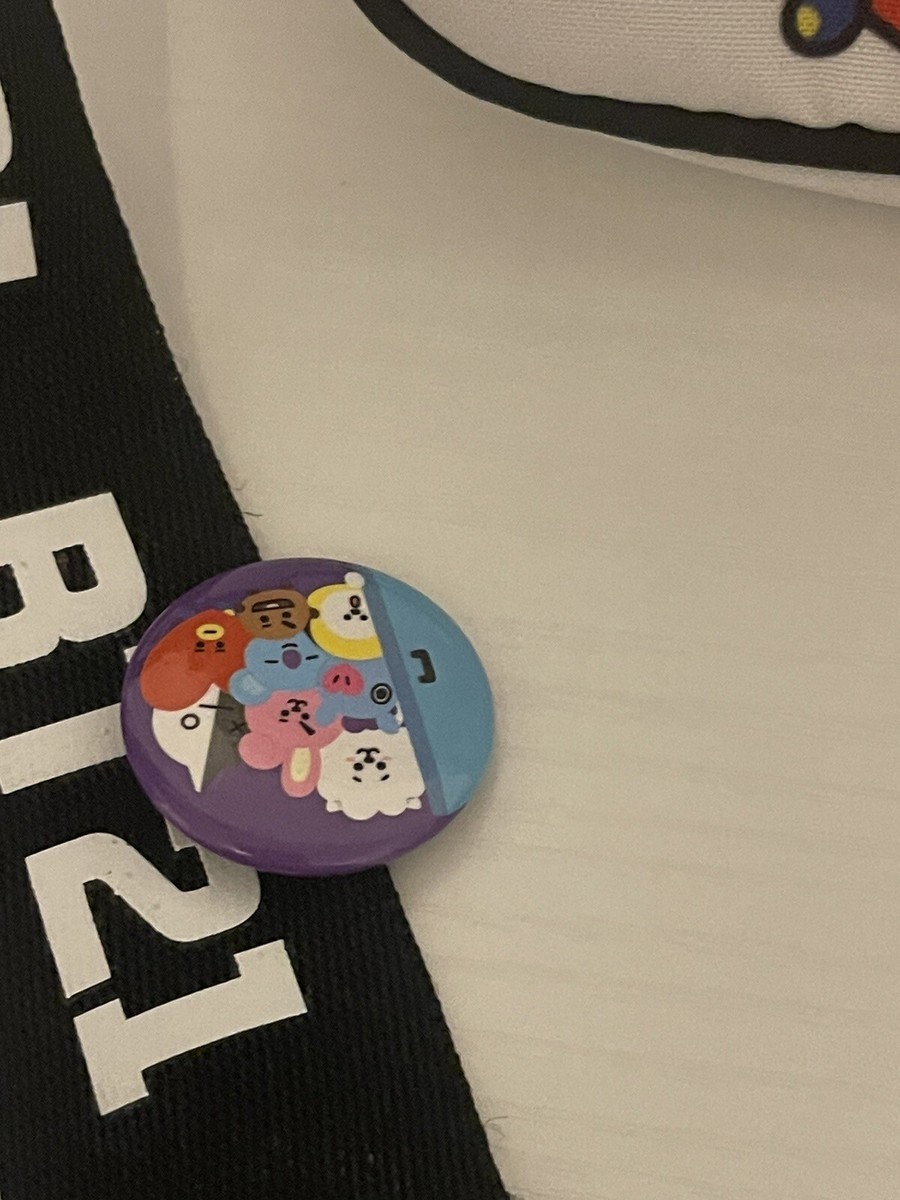 BTS / BT21 Friends Cross Body Purse Or Hand Bag Pin And Keychain