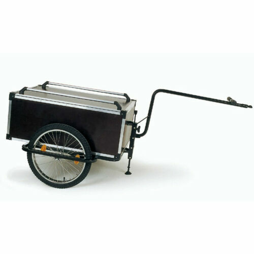 Lastenanhnger Fahrradanhnger Handwagen Transporter 50L 40 kg 16" Rder  Schwarz | eBay.de