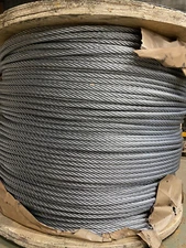 5/16" Galvanized Aircraft Cable Steel Wire Rope 7x19 (150 Feet)