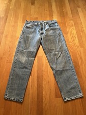 Vtg Levis 550 Relaxed Fit Jeans Mens 38x30 Blue Tapered Leg Made In USA Y2K