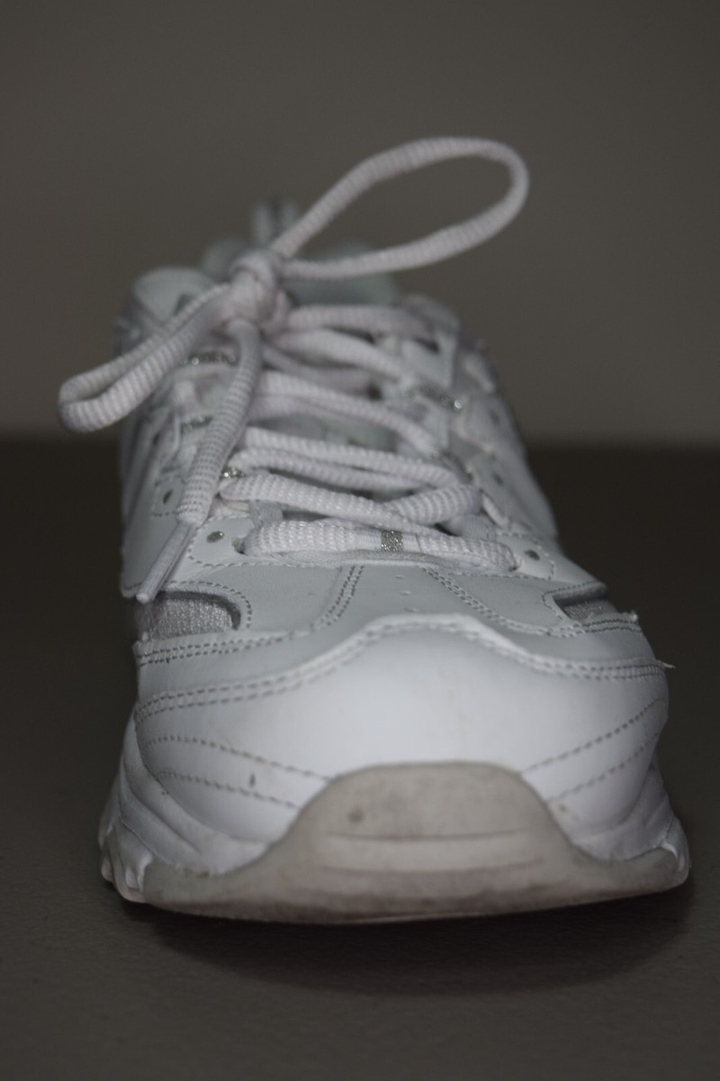 Skechers D'Lites Purple Flowers Sneakers Shoes Lace Up White