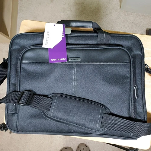 Laptop Computer Bag 16 inch Black Targus Classic Slim Topload TCT027US - New
