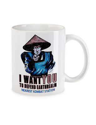 I Want You Raiden Kaffeetasse Earthrealm Liu Kang Mortal Mk Nerd Kombat Geschenk