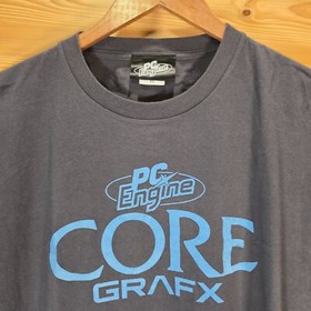 Rare PC Engine Core GrafX T Shirt Men XL Double Sided Video Game Console Promo