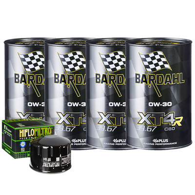 Set Service Bardahl Öl XT4R 0W30 Filter Für BMW R1200GS Adventure� 2010>2013