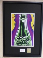 DEATH NYC "GERAHMT" Lithografie ltd. Edition of 100  "Coca-Cola" 3D Siegel u COA