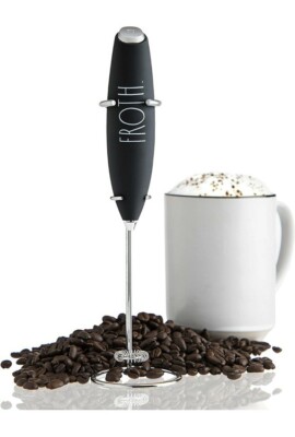 Rae Dunn FROTH Electric Handheld Milk Coffee  Frother Foam Maker Stir Stick NEW