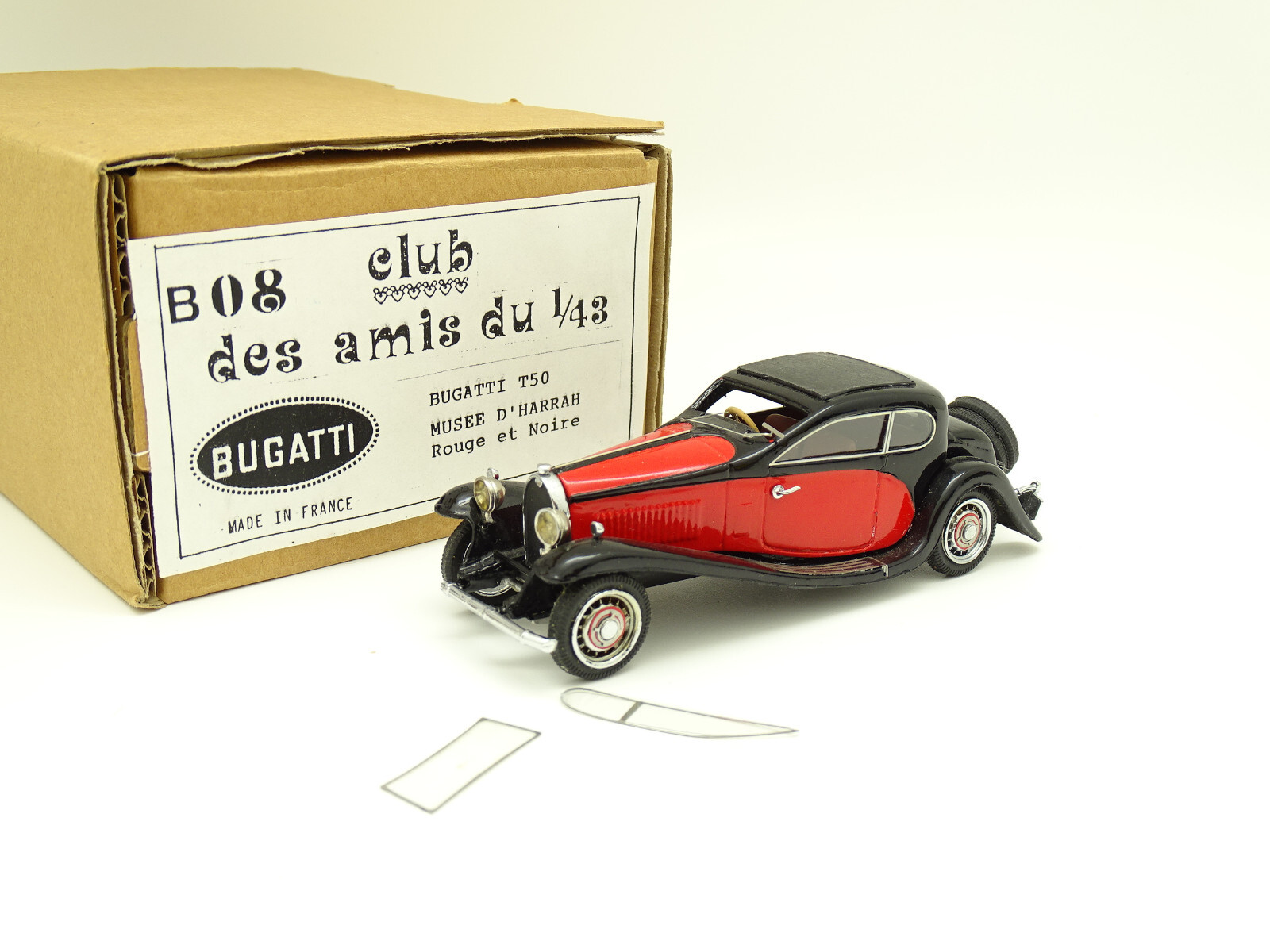Les Amis Du 1/43 - Bugatti Tipo 50 Museo Harrah Rosso E Nero