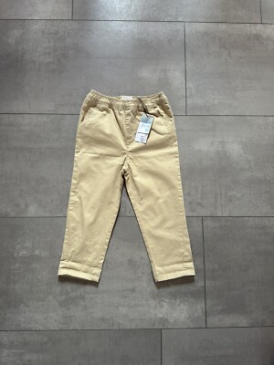 Primark Jungen Stoff Hose Beige lang Größe 98 (24-36 Monate) NEU 