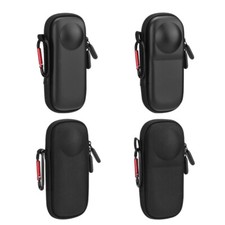 For Insta360 X4 Camera Lens Cap Mini Portable Bag Protective Case Cover Black