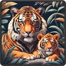 30 Custom Bengal Tiger  Cub Personalized Address Labels