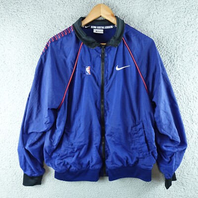 Nike Brooklyn Nets Mens Jacket Large Blue Zip Tracksuit Zip NBA