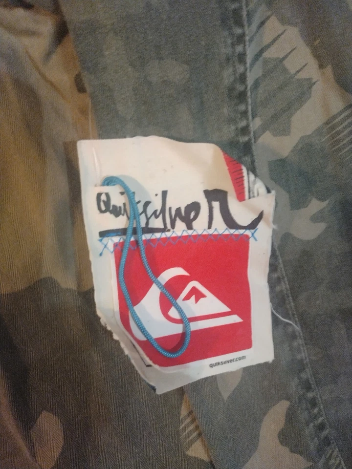 Quicksilver мальчиков 12-14 камуфляж куртка молнии новый с Ярлыками - Изображение 3 из 4