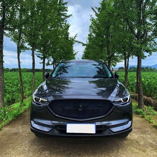 For Mazda CX-5 CX5 CX8 2017UP Carbon Look Front Bumper Grille Molding Trim Cover - Picture 5 of 12