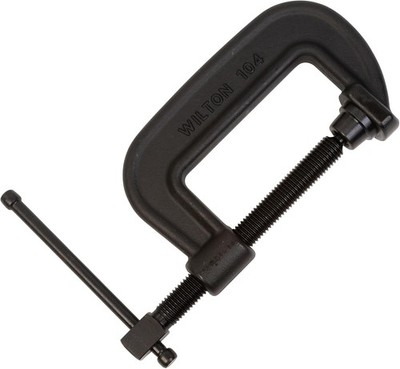 Wilton Brute Force C-Clamp, 3-3/4'' Opening, 2-3/8'' Throat, 3-3/4 in., Black 