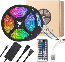 NEW USA 32ft LED Strip Lights with Remote Control Bedroom for Indoor Outdoor