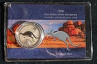 Australian 2006 1oz .999 fine Silver $1 Kangaroo coin in original RAM Card