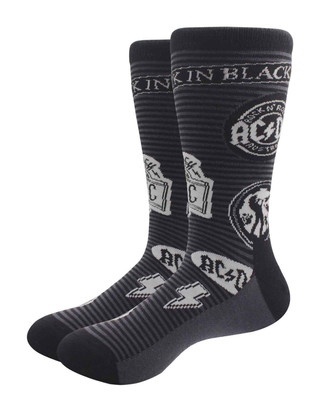 AC/DC Socken Icons Band Logo Nue offiziell Unisex Schwarz (UK Size 7 ...