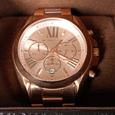 Michael Kors MK5503 Rose Gold 45mm Chronograph Date 100m Box Papers