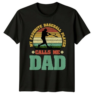My Favorite Baseball Player Calls Herren T-Shirt Baseball Papa Baseball Vatertag