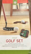 Portable Golf Putter Set Travel Case Indoor Office Practice Putting Kit NEW