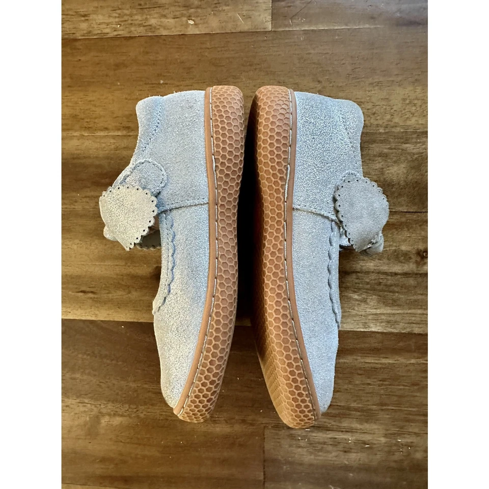 Livie & Luca Zapatos con Lazo Mary Jane Cuero Gamuza Brillante Azul Claro Nudo 10  Foto 3 de 4