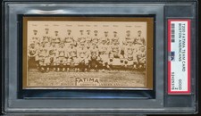 T200 Fatima Boston Red Sox (Americans) Joe Wood Harry Hooper Tris Speaker PSA 2