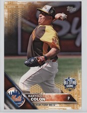 2016 Update All-Star Topps.com Online Exclusive 5x7 Gold 6/10 Bartolo Colon 2d9