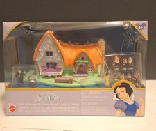 Polly Pocket Disney Snow White Seven Dwarves Cottage Playset 2001 Mattel Un Open
