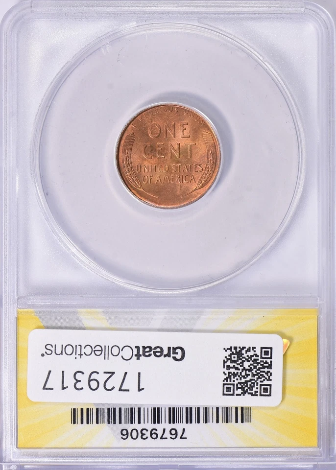 RPM-1 Most Important Error/Variety 1946-S/S Lincoln Cent  ANACS MS-65 RB - Image 3 of 3