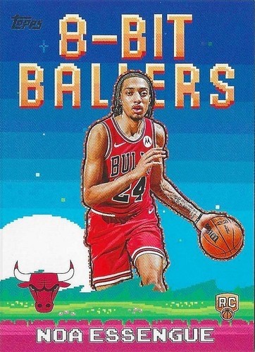 NOA ESSENGUE RC 2025-26 TOPPS 8-BIT BALLERS INSERT ROOKIE