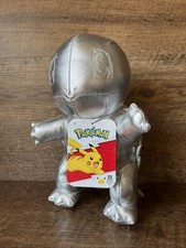 Squirtle Metallic Silver Pokemon Stuffed Plush With Tags 25 Year Pok mon 2021