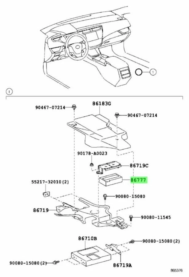 Batería genuina Toyota OEM 2009-2019 Lexus CT200h ES300h RX350 RX450h, Mayday Foto 3 de 3