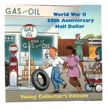 1991-95 World War II 50th Anniv Half Dollar Coin Young Collectors Ed FREE SHIP !