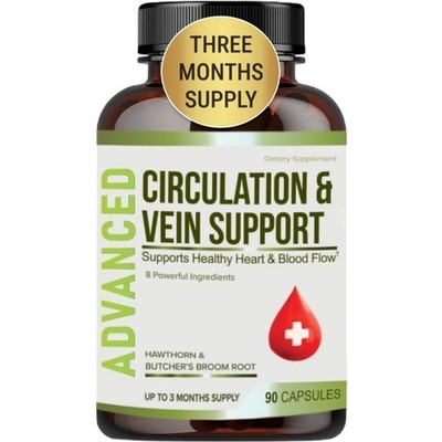 Best Blood Circulation Supplements and Vein Support-Blood Flow, Leg Circulati...