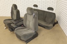 03-06 Chevy Silveradosierra Gmt800 Extended Cab Cloth Seat Set Dark Charcoal