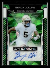 2025 Leaf Optichrome #BA-BC2 Beaux Collins Base Autographs Crystal Green