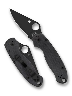 Spyderco Para 3 S45VN DLC Coated Black Blade BK G10 (C223GPBK)