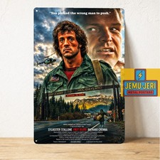 Rambo First Blood Movie Metal Poster - Tin Sign - Size 8 12inch