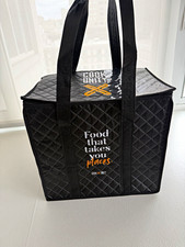Cook Unity Soft Insulated Hot Cold Food Travel Bag Black  Zip Tote Small Used