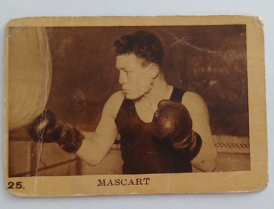 (2) 1930' Carte Kemmel Serie A # 25 EDOUARD MASCART Boxe Boxeur Sportkarte