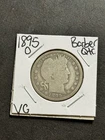 1895 O Barber Silver Quarter VG Very Good U.S. 25c Type Coin (Raw18757)