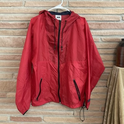 Helly Hansen Vintage Outer Shell Lightweight Windbreaker Red Medium