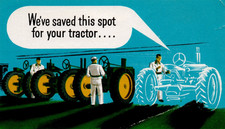 John Deere C A Burmeister Apple River Illinois comercio addertising tractor postal