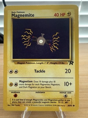 Pokémon TCG Magnemite 60/82 Team Rocket Regular Unlimited English