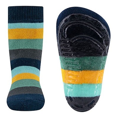 Stoppersocken aus BW Vollfrottee Softstep Sohle v. EWERS in Blau,Grün, Gelb, Gra